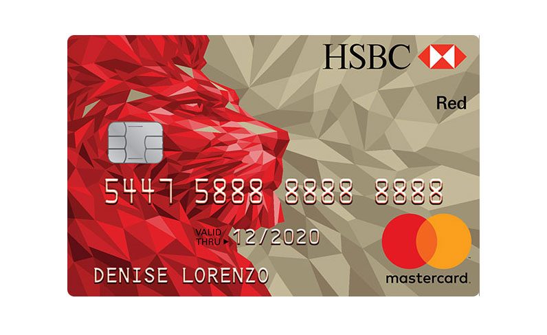 HSBC credit card Red Mastercard