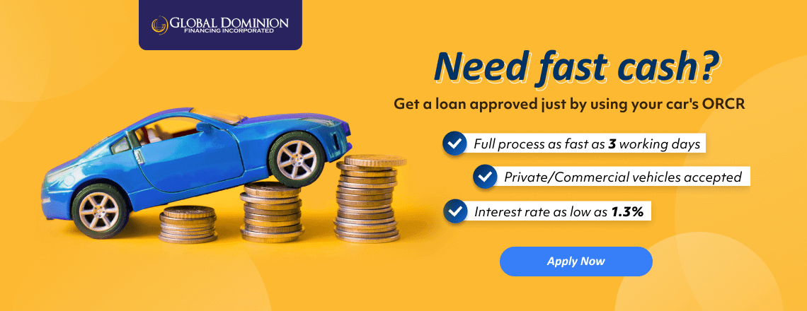 Get a loan approved fast with GDFI ORCR sangla