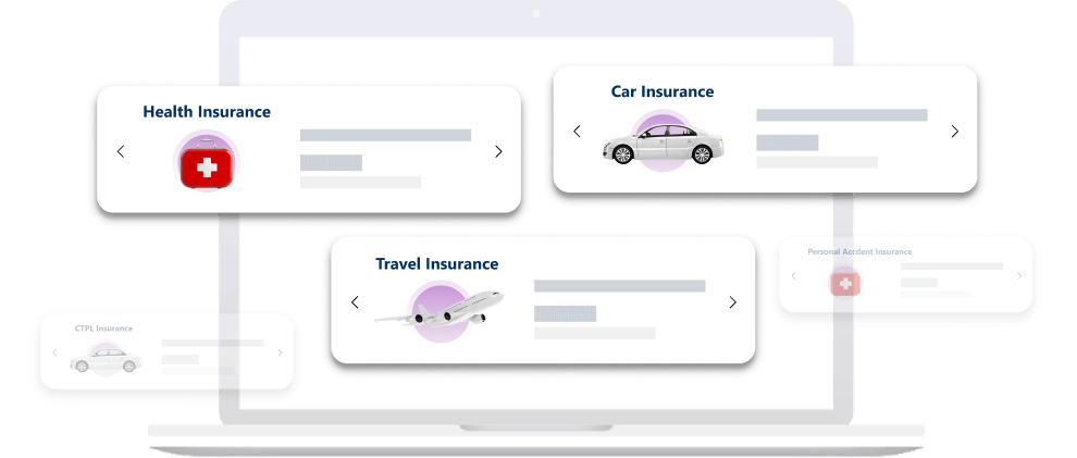 All suitable insurances for car, health, home and accidents in one place